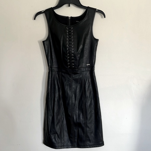 armani exchange faux leather dress | Dresses | Ax Armani Exchange Womens Leather shirt
